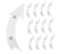 DECORNIJIA 20pcs Compact White Wheel Reflectors for Bikes Professional Night Riding Reflective Signs Easy Install Safety Warning for Mountain and Touring Cycles
