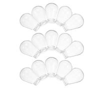 DECORNIJIA 20Pcs E27 Plastic Bulb Guards, Small Drop-Shaped Lamp Shades 45X66Mm, String Light Covers Replacement for Pendant and Floor Lamps