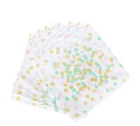 DECORNIJIA 20pcs Foil Stars and Dots Dinner Napkins Paper Napkins Party Supplies for Wedding Birthday Celebration with Vibrant Printed Pattern