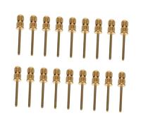 DECORNIJIA 20pcs Gold Nail Drill Bits with Sanding Bands for Manicure and Pedicure Corrosion-resistant Nail File Bits Lightweight