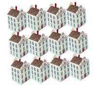 DECORNIJIA 20Pcs House Shaped Candy Boxes Lightweight Paper Treat Bags Wedding Favor Present Boxes for Party Halloween Celebration Packaging
