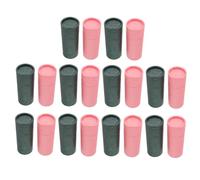 DECORNIJIA 20pcs Kraft Paperboard Tubes with Lids Round Small Cardboard Containers for Essential Oil Tea Leaves Coffee Packaging Multipurpose Kraft Paper Cylinders for Crafts Jewelry Boxes