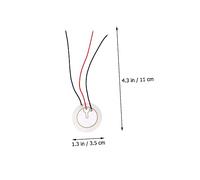 DECORNIJIA 20pcs Piezoelectric Ceramic Discs Self-excited Acoustic Pickup Transducer Elements with Leads for Guitar Buzzers Electronic Drum Triggers and Sound Sensors Random Color
