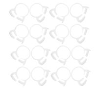DECORNIJIA 20PCS Plastic Hose Clamps Teeth, Snap Ratcheting Hose Clips for 25.5-27.5mm Tubes, White Nylon Irrigation and Plumbing Repair Clamps for Garden, Fuel Line, and Industrial Use