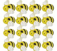 DECORNIJIA 20pcs Resin Bee Embellishments Lightweight DIY Charms for Phone Case Hair Clip Crafting Accessories Unique Flatback Bee Adornments for Spring Decoration and Handmade Projects
