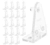 DECORNIJIA 20Pcs Transparent Plastic Blinds Fixing Hooks for Roller Curtains Easy Installation Compact Vertical Window Blind Clips Lightweight Accessory for Home