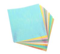DECORNIJIA 20Sheets Shimmering Pearlescent Origami Paper Decorative Craft Paper for DIY Projects Scrapbooking and Handmade Creations Versatile Colored for Artistic Designs and Unique Favors