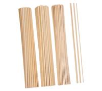 DECORNIJIA 215 Pcs Wood Dowels Birch Wood Rods Multiple Smooth Unfinished Round Sticks for Crafts DIY Model Building Home Decor