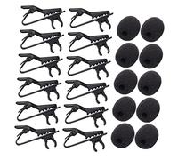 DECORNIJIA 24pcs Microphone Accessories Sponge Covers Clips for Microphone Music Use