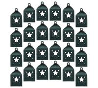 DECORNIJIA 25pcs Ramadan Eid Favor Boxes Star and Moon Hollow Candy Packaging Case for Islamic Party Birthday Table Decor Eid Treat Boxes