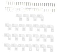 DECORNIJIA 25pcs Shape Corner Connectors for LED Light Strips Compatible Light Bar Turning Channels with Screws Corner Braces for Smooth Strip Installation
