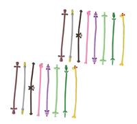 DECORNIJIA 27pcs Cartoon Cable Winders Cable Organizer with Soft Material Use Headphone Cord Holders for Portable Daily Use and