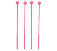 DECORNIJIA 2pairs Percussion Mallet Hammer Plastic Drumsticks Head Handle Soft for Marimba Xylophone School Music Class Chime Mallet Replacement Bell Percussion