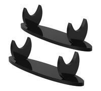 DECORNIJIA 2pcs Acrylic Flute Stand Holder for Desktop Stable Piccolo and Wind Instrument Organizer Rack for Secure Storage and Display of Bamboo Flutes Recorders Indian