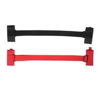 DECORNIJIA 2Pcs Adjustable Waterproof Ski Board Carrier Straps with Shoulder Sling, Snowboard Bindings Straps Set in Black and Red for Ski Accessories and Snow Sports