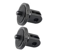 DECORNIJIA 2PCS Aluminum Alloy Tripod Mount Adapter for Action Cameras Monopod Handlebar Compatible with Gopro Camera Screw Clamp for Outdoor Photography
