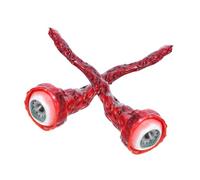 DECORNIJIA 2pcs Bloody Fake Eyeballs Halloween Decorative Props Green Torn Eye Balls Horror Party Supplies for Haunted House and Scary Costume Events