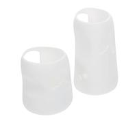 DECORNIJIA 2Pcs Bottle Anti-Drop Sleeves White Lightweight Flexible Nursing Bottle Covers for Reusable Protective Sleeve Covers