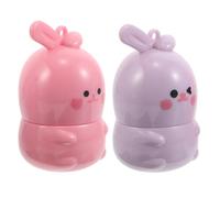 DECORNIJIA 2pcs Color Changing Lipstick with Hydrating Moisturizing Formula Rabbit Shaped Tinted Lip Balm Softens Lips and Smooths Fine Lines for Women