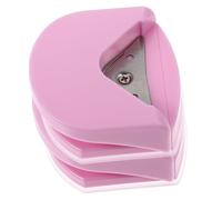 DECORNIJIA 2Pcs Corner Rounder Punch Trimming Tool for Office Paper Photos Business Cards Abs Pink Handheld Cutter for Smooth Rounded Edges Craft Cutting