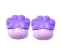 DECORNIJIA 2pcs Cute Cat Paw Foundation Brush Portable Handle Blush and Concealer Makeup Brushes for Even Application Travel-friendly Facial Cosmetic Tools
