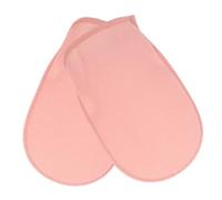 DECORNIJIA 2pcs Double Sided Exfoliating Gloves Deep Exfoliating Shower Mitts for Body Scrubbing Gentle Cleaning Dead Skin Cell Removal Polyester Pink for Bathing