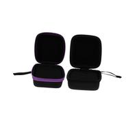 DECORNIJIA 2pcs Essential Oil Bottle Pouches with Lanyard and Supple Divider for Safe Preservation and Shock Protection, Pu Material Travel Storage Cases for 5ml Bottles