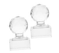 DECORNIJIA 2pcs Eyeshadow Makeup Stamp Kit Precise Pressing Tool for Blusher Highlighter Eye Shadow Uniform Powder Pressing Palette Repairing Tool Multipurpose Cosmetic Compact Accessories