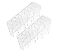 DECORNIJIA 2pcs Eyeshadow Palette Organizer Divided Cosmetic Storage Box for Makeup Palettes Compact Organizer for Dressing Table and Countertop Space Saving Design