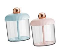 DECORNIJIA 2Pcs Facial Foam Bubble Maker for Face Wash, Ventilated Foaming Cup with Multi-Hole Plate, Quick 5-Second Foam Tool for Skincare and Facial Cleansing (Pink Gold + Blue Gold)