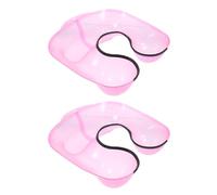 DECORNIJIA 2pcs Hairdressing Neck Tray Hair Washing Neck Tray Pink Abs Lightweight with Practical Grooves and Easy Shoulder Fit Workmanship for Barbers and Hairdressers Salon Use