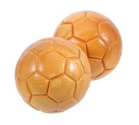 DECORNIJIA 2pcs Hand Exercise Balls Football Pattern Baoding Balls for Therapy and Relaxation Natural Grip Palm Stress Relief for Daily Use