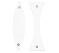 DECORNIJIA 2pcs Magnetic Optical Lens Physics Optical Lens Convex for Science Telescope Science Experiments Physics Optics Experiment Kit Convex Concave Transparent Acrylic