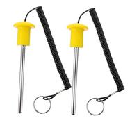 DECORNIJIA 2pcs Magnetic Weight Stack Pin with Pull Rope Exercise Equipment Replacement Insert Heavy Duty Fitness Machine Accessory for Precise Weight and Secure Hold