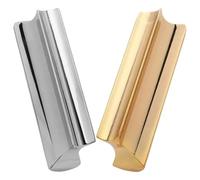 DECORNIJIA 2pcs Metal Guitar Slide Tone Bars for Dobro and Hawaiian Lap Steel Guitars, Handheld Lap Steel Slide Bar Universal Integration, Improves Note Accuracy for Musicians and Students