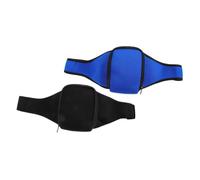 DECORNIJIA 2Pcs Mic Waist Bag Adjustable Microphone Belt Pouch for Fitness Instructors with Secure Transmitter Holder Sweat-Resistant Carrier for Dance Sports and Public Speaking Dual Color