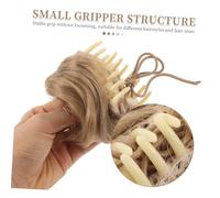 DECORNIJIA 2pcs Mini Claw Clip Synthetic Hair Bun Extensions with Messy Cat Ears Anti-slip Donut Hairpieces for Women Quick Updo Hair Buns for Bridal Job Interview Travel