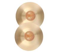 DECORNIJIA 2pcs Mini Finger Cymbals for Copper Percussion Instruments Sturdy Sound for Belly Dancing and Music Play
