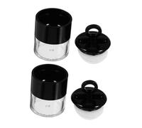 DECORNIJIA 2Pcs Mini Refillable Loose Powder Case Portable Empty Storage Box with Sifter Mesh for Travel and Daily Makeup Use