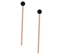DECORNIJIA 2pcs Mini Wood Tongue Drum Mallets Set, Small Ethereal Drumsticks with Wood Handles for Percussion Instruments, Suitable for Performance and Practice Assorted style