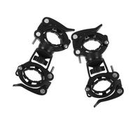 DECORNIJIA 2pcs Mountain Bike Flashlight Holder Dual Quick Release Handlebar Clamp Bicycle Headlight Mount Compatible with Flashlights for Cycling Accessories Black