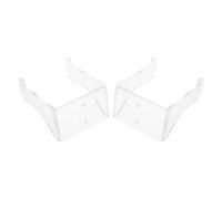 DECORNIJIA 2pcs Musical Instrument Rack Acrylic Guitar Wall Hanger for Acoustic Electric Guitar Violin Ukulele Invisible Display Mount Hook for Bedroom Living Wall Decoration