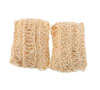 DECORNIJIA 2pcs Natural Loofah Body Sponge Soft Exfoliating Shower Scrubber for Gentle Dead Skin Removal Deep Cleansing Bath Sponge Suitable for Men and Women