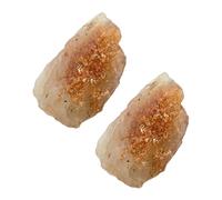 DECORNIJIA 2pcs Natural Rough Crystals Colorful Chakra Meditation Stones Irregular Palm Sized Gemstones for Relaxation and Home Decor Portable Gems