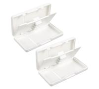 DECORNIJIA 2Pcs Oboe Reed Case Plastic Storage Box for Clarinet and Saxophone Reeds Multi-Instrument Suitable for Travel and Daily Use