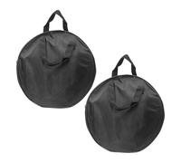 DECORNIJIA 2pcs Oxford Cloth Dumb Drum Storage Bag Protective Pouch for Percussion Instruments Portable Drum Pad Carry Case for Students Teachers Musicians