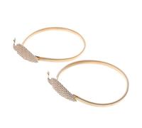 DECORNIJIA 2pcs Peacock Shape Drapery Tiebacks Elegant Alloy Curtain Buckle Decorative Curtain Accessory Adjustable Metal Tie Backs for Living Bedroom
