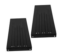 DECORNIJIA 2pcs Plastic Wheelchair Side Guards Protective Clothing Shield Panels for Elderly Power Wheelchair Safety Upgrade with Easy Installation Black