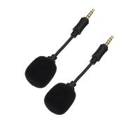 DECORNIJIA 2PCS Portable Mini Noise Reduction Microphone Conductor Plug for Singing Live Streaming Recording Phone and Computer High Sensitivity Voice Capture