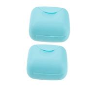 DECORNIJIA 2pcs Portable Storage Organizer Box Dustproof Small Plastic Case for Travel Outdoor Hygiene